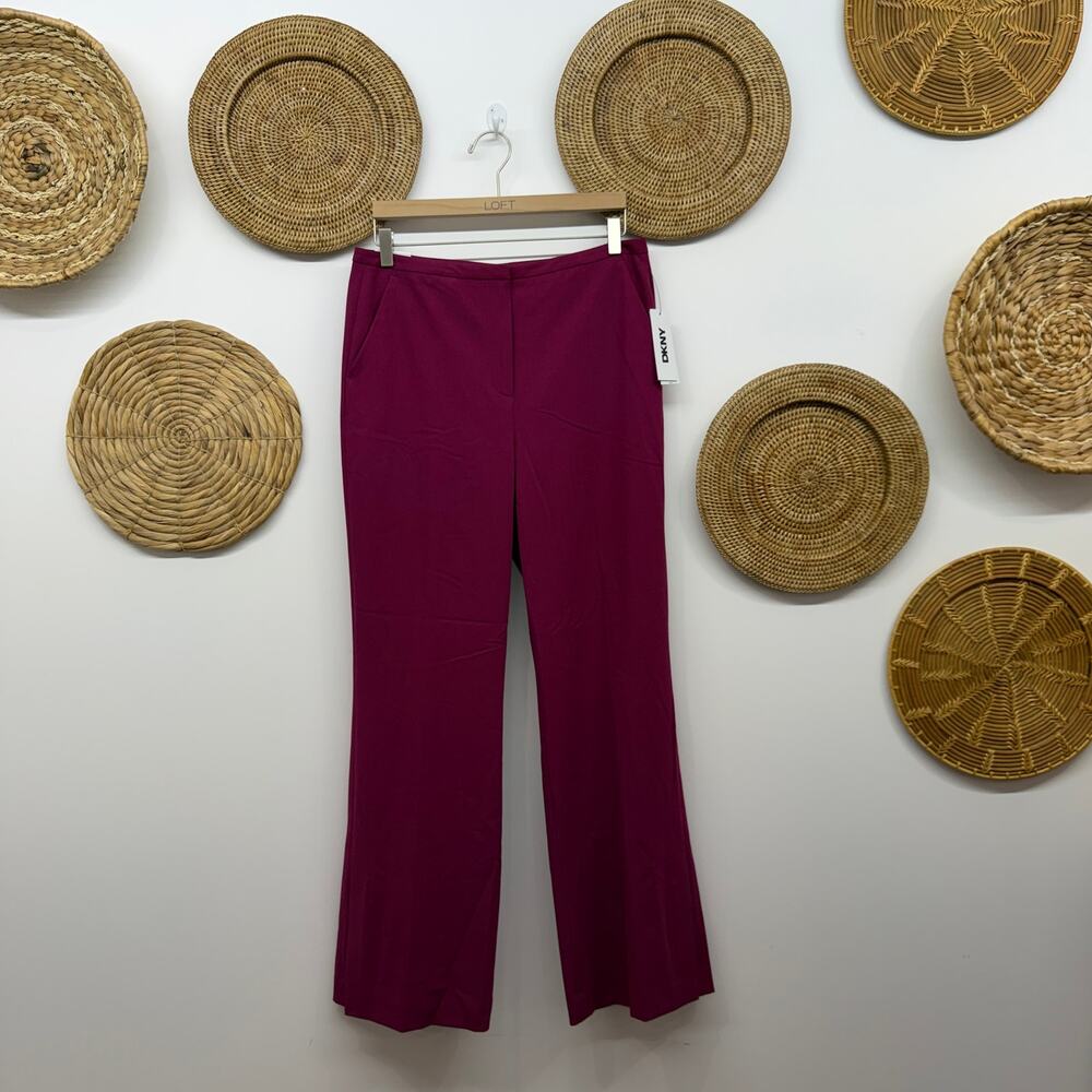 NEW DKNY Slim Flare Leg Trousers Pants 8